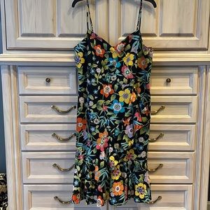 NWT JCrew floral ruffle dress